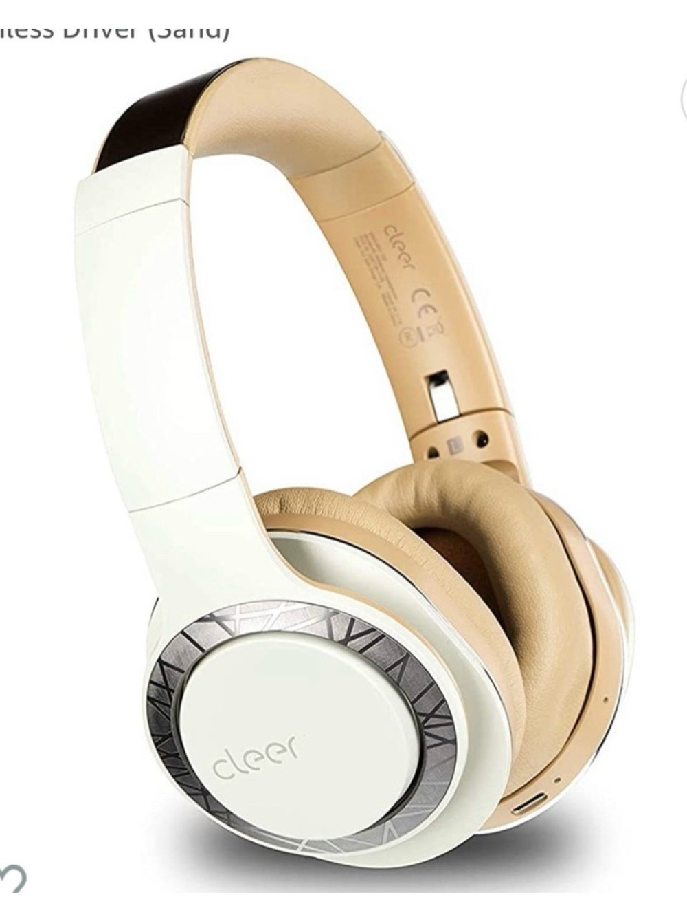 Cleer Over-Ear Wireless Headphones in Sand